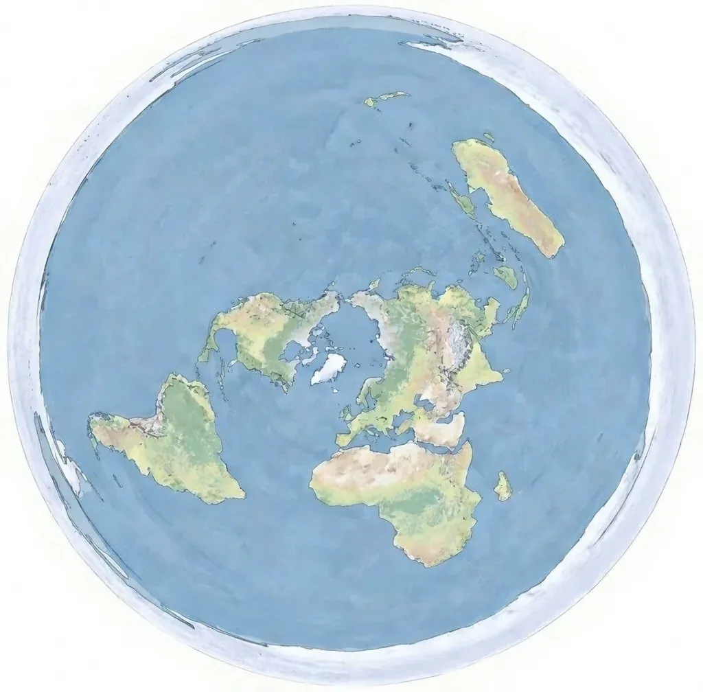 Enochian Flat Earth Stationary Plane Map
